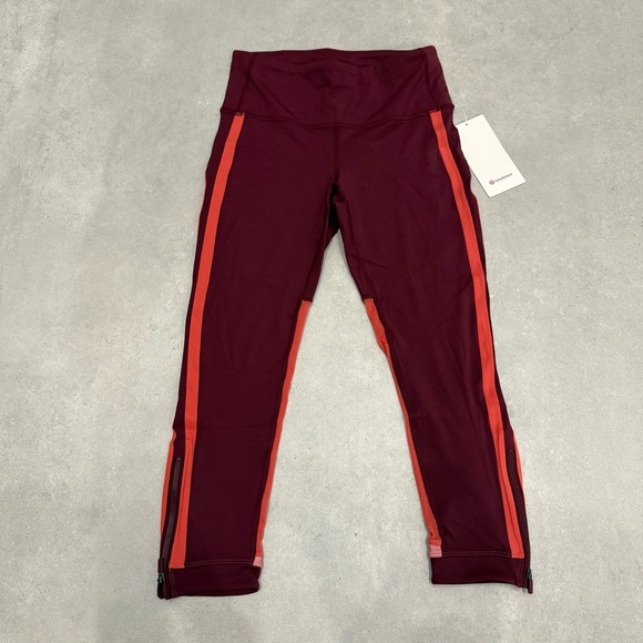 NWT LULULEMON Zip the Line crop leggings - Picture 2 of 9
